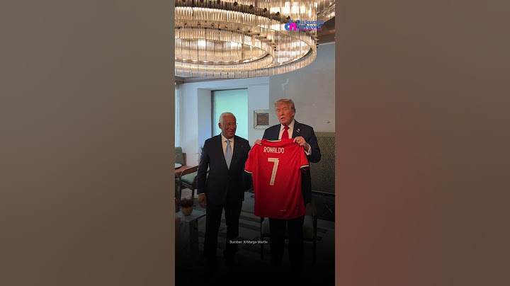 RONALDO KIRIM JERSEY PERDAMAIAN KE DONALD TRUMP