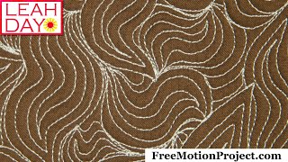 New Free Motion Quilting Paisley Design - Snake Paisley