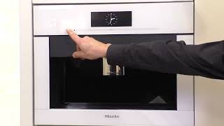 How to rinse the milk pipework on your Miele built-in coffee machine