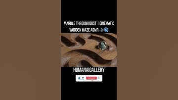 Marble Through Dust | Cinematic Wooden Maze 🎥🌀#asmr  #Shorts