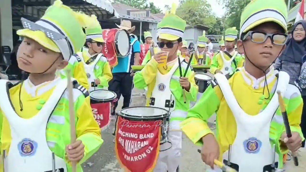 SDN Pemaron 02 Peserta Karnaval Desa Pemaron Dalam Rangka Memeriahkan Hut Ri Ke 80 Tahun 2025