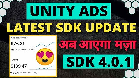 Unity Ads Latest SDK Update😍 Unity earning trick | Unity Ads High cpm App Unity $30 per day