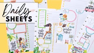 PLAN WITH ME | DAILY SHEETS | THE HAPPY PLANNER