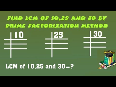 LCM of 25 and 30  How to Find LCM of 25 and 30