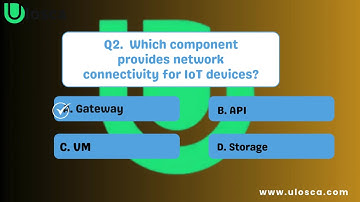 Internet of Things (IoT) and Infrastructure (D337) practice questions
