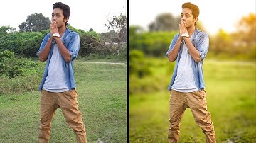 How to blur background in photoshop (DSLR style) photo effects tutorial