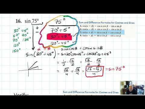 Math 4 - 5.2.2 Angle Sum/Diff Identity Examples