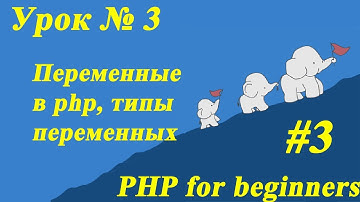 #Переменные в #php, типы переменных. Урок № 3 | ПХП для начинающих. PHP for beginners