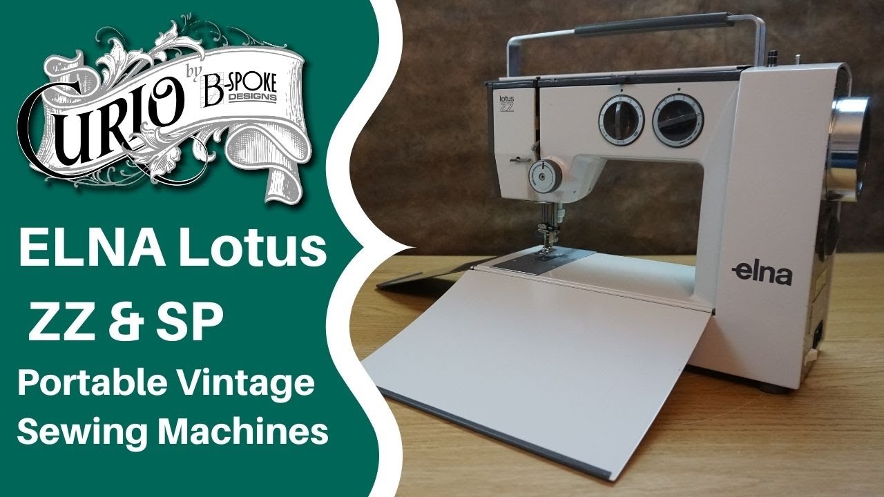 Elna Lotus ZZ and SP Portable Vintage Sewing Machine - A competitor to the  Singer Featherweight? 