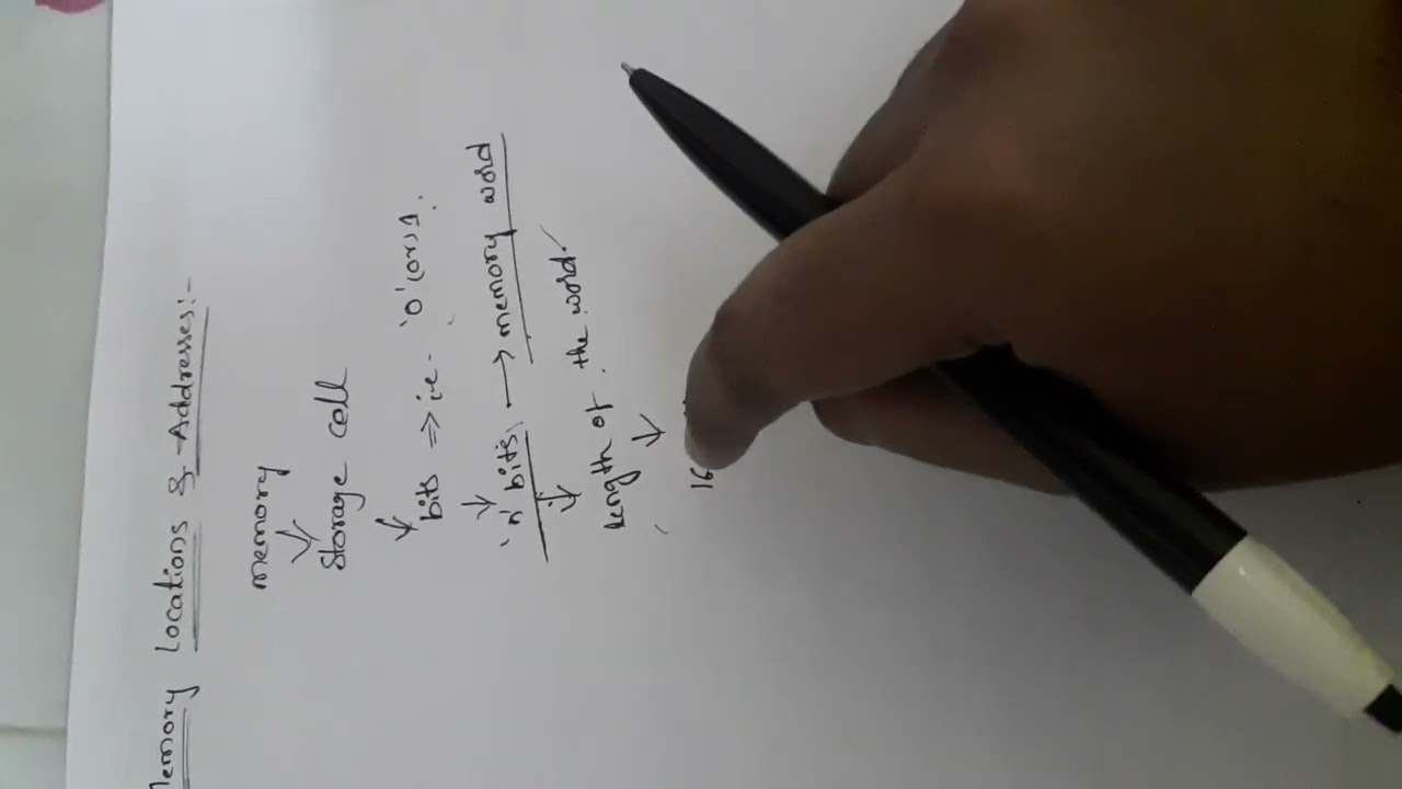 memory locations and addresses part-1