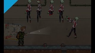[Unity] 'COD Nazi Zombies' 2D Platformer - Side Scrolling Zombie Wave Survival Unity Survival Game screenshot 1
