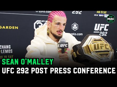 Sean O’Malley: “I have a rib injury and haven’t grappled in 6 weeks” | UFC 292 Post-Fight Presser