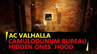 Camulodunum Bureau AC Valhalla - Codex Page #5 & Hidden Ones Hood Location - How to open Barred Door screenshot 5