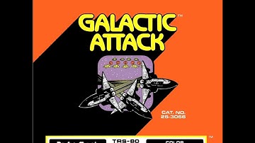 Galactic Attack - 1982 - TRS-80 Color Computer Cartridge
