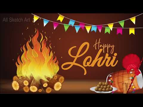 Happy Lohri 2022 Wishes | WhatsApp Status | Motion Graphics Animation