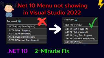 .NET 10 Not Showing in Visual Studio 2022? Here’s the Fast Fix