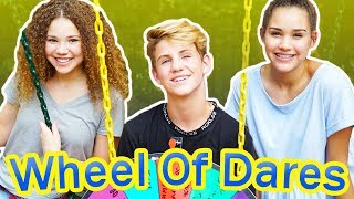 Wheel of Dares! (MattyBRaps vs Gracie & Madison Haschak)