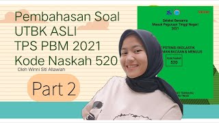 Pembahasan Soal UTBK 2021 Kode 520 TPS Part 2 #pembahasansoalutbk pembahasansoalutbk #soalutbk2021 screenshot 5