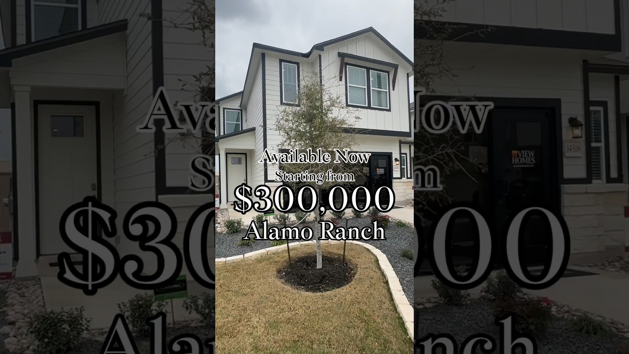 Available now from 300,000 in Alamo Ranch with option for 0 Down