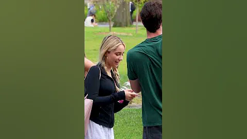 She was shocked at his pickup line.. 😂💀 #rizz #awkward #pickuplines #pranks #torontocanada