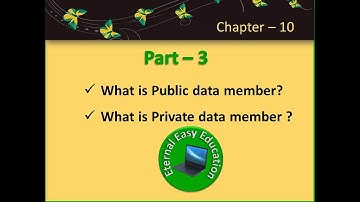 TN 12th computer science(chapter - 10)Python classes and object(part-3) public & private data member