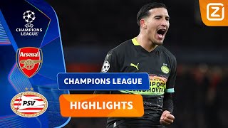Weergaloze Stift Driouech Op Fenomenale Wijze Arsenal Vs Psv Champions League 202425