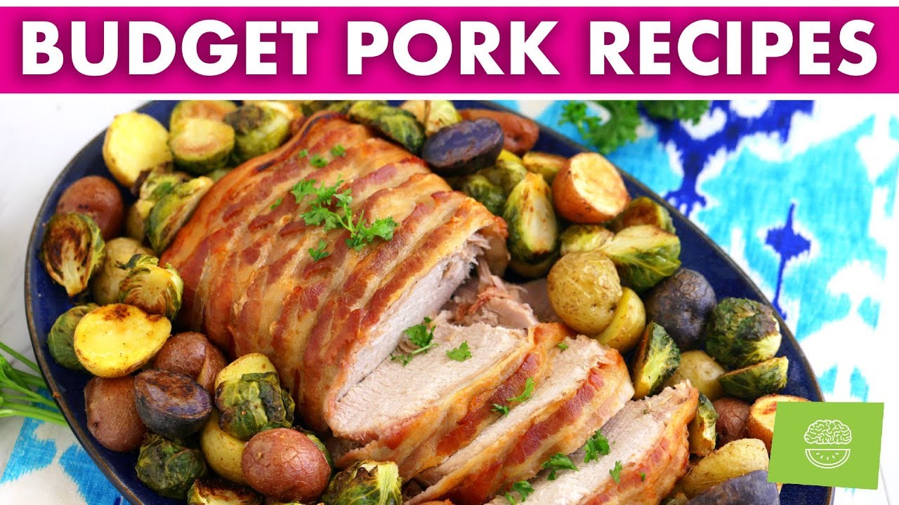 4-Ingredient Pork Budget Recipes! 1 Loin, 3 Dinners, only $20! - YouTube