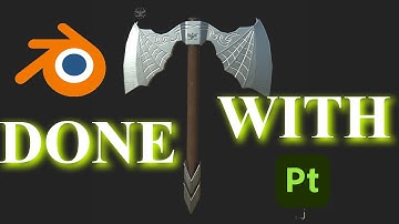 Full process of modeling and texturing an 3D axe!