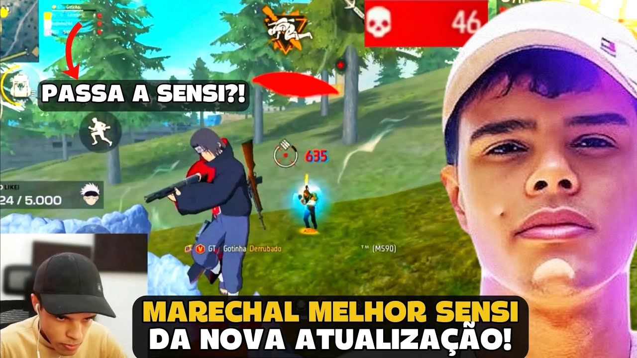MARECHAL DEIXOU OS ALEATORIOS IMPRESSIONADO COM A SUA SENSI NA RANK! FREE FIRE - MARECHAL HIGHLIGHTS