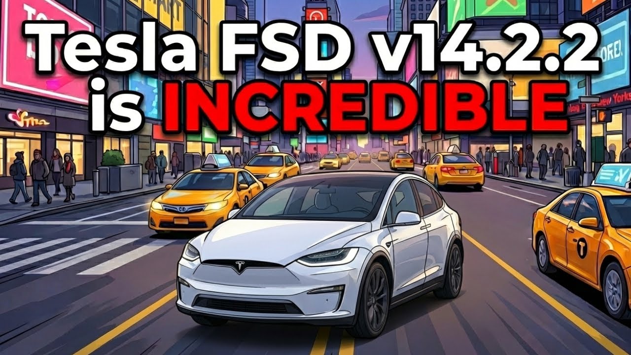Система FSD Tesla V14.2.2 на Model X просто ПОТРЯСАЮЩАЯ в Нью-Йорке!
