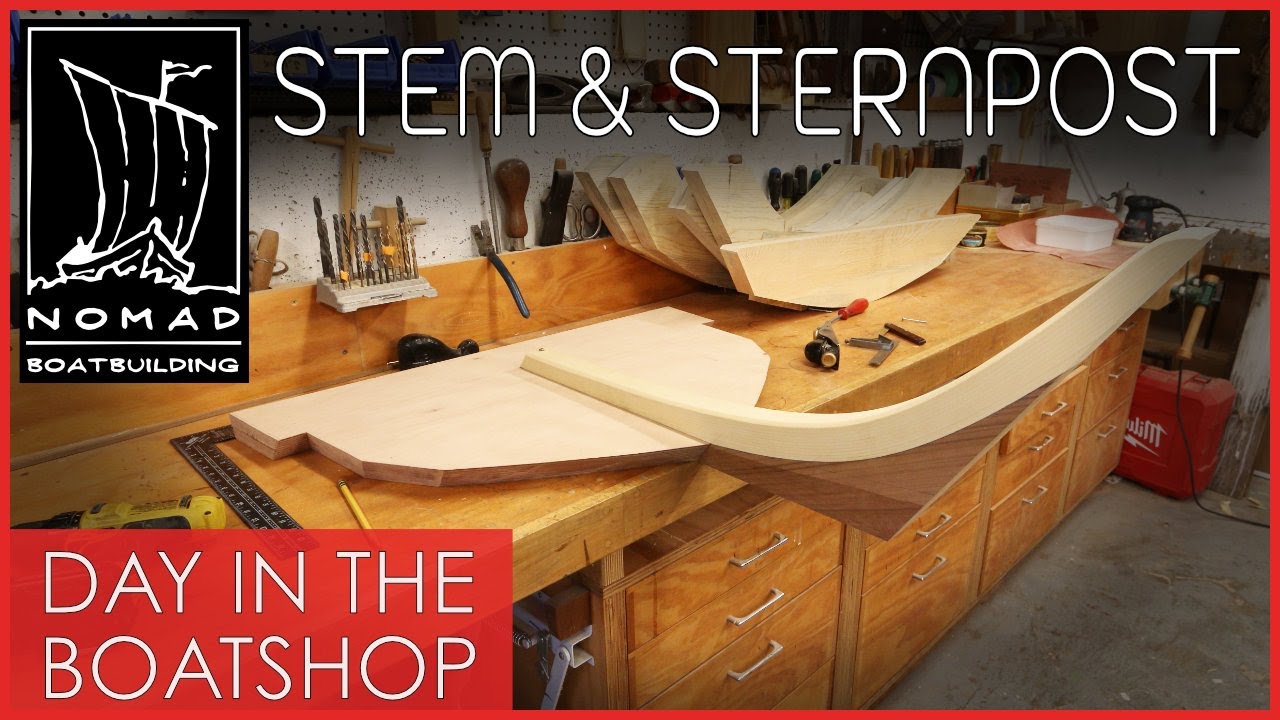 ⁣A day in the Boat Shop - Stem & Sternpost - No Talking. Just music and sawdust.