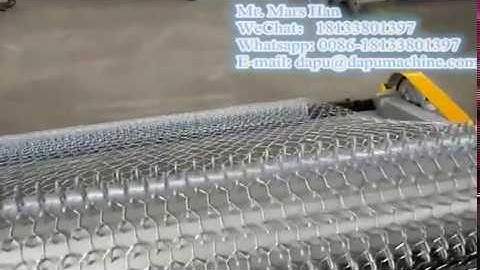 CNC straight and reverse  hexagonal wire mesh machine