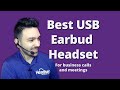 Best USB Earbud Headset With Microphone For Business Calls and Meetings + Mic Test