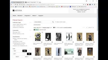 How To Use Artstor for Fashion Images