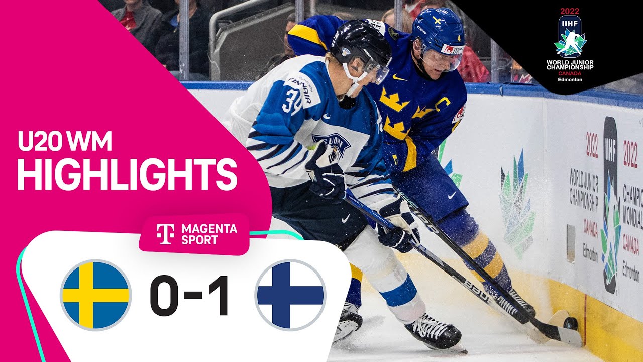 Schweden - Finnland Highlights Eishockey U20 WM