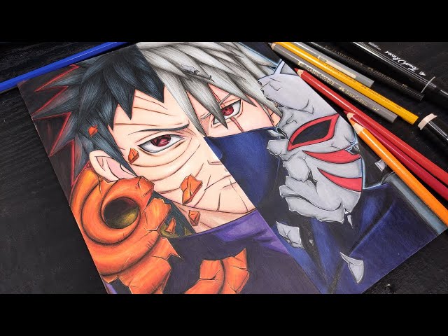 kakashi e obito p/ uchihaobito - Desenho de xx_kakashi_xx - Gartic