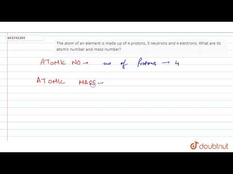 Video: Welk element heeft 4 protonen en 5 neutronen?