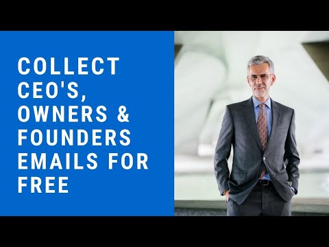 Get CEO, Owners Email address | Extract Targeted Employees emails (2020)