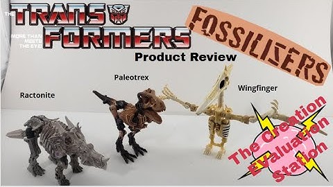 Transformers Fossilizers non-Lego product review (Paleotrex, Ractonite, Wingfinger)