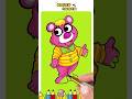 Bear drawing | Colorful bear | How to draw | Funny bear | Honey Bunch - kids