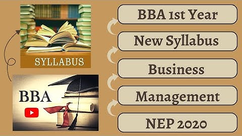 BBA 1st Year New Syllabus|Business Management Subject| According to NEP 2020
