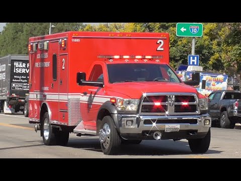 LAFD Old Rescue 2 Responding and Transporting - YouTube