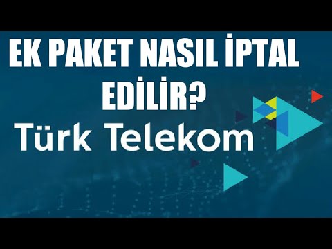 turk telekom ek paket iptal etme youtube