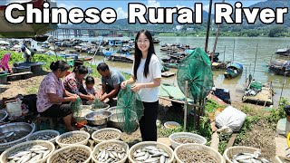 Authentic Chinese Rural Life | River Seafood Wharf, Farm Lunch & Dinner With Family#china#Chinese