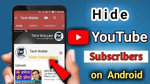 How To Hide Subscribe On YouTube || subscribe Kasari hide garne ? in 2021