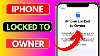 iPhone Locked To Owner|Icloud Bypass|Bypass IPhone Locked To Owner Free 2024|Activation Lock Remove