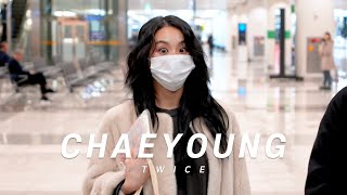 240308 TWICE(트와이스) 채영 CHAEYOUNG 딸기공주 귀국 Arrive in SEOUL 4K