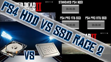 PS4 SSD vs HDD Race 2 RDR2 Load Times