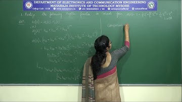 FIR filter realization Part3 | V Sem | ECE | M3 | S9