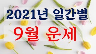 2021년 9월  정유월(丁酉月) 운세  [소혜사주]